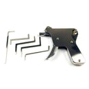 New Locksmith Tools,Lock Gun with Transparent Practice Locks Broken Key Extractor Pick Tool ,Great Lock Pick Practice Set JadeMoghul Inc. 