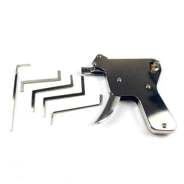 New Locksmith Tools,Lock Gun with Transparent Practice Locks Broken Key Extractor Pick Tool ,Great Lock Pick Practice Set JadeMoghul Inc. 
