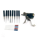 New Locksmith Tools,Lock Gun with Transparent Practice Locks Broken Key Extractor Pick Tool ,Great Lock Pick Practice Set JadeMoghul Inc. 