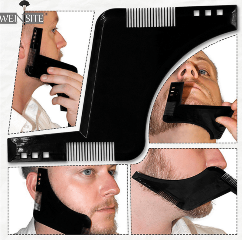 New Men Beard Shaping Styling Template Comb Men's Double Sided Beards Combs Beauty Tool for Hair Beard Trim Templates Innovative AExp