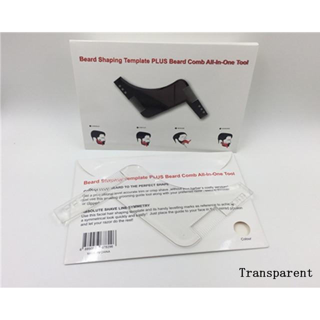 New Men Beard Shaping Styling Template Comb Men's Double Sided Beards Combs Beauty Tool for Hair Beard Trim Templates Innovative AExp