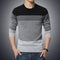 New Men Fashionable Patchwork Knitted Pullover / Men O-Neck Smart Sweater AExp