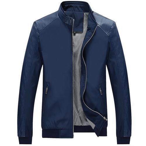 New Men Patchwork Casual Thin Jacket AExp