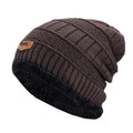 New Men's winter Fall hat fashion knitted black ski hats Thick  warm hat cap Bonnet Skullies Beanie AExp