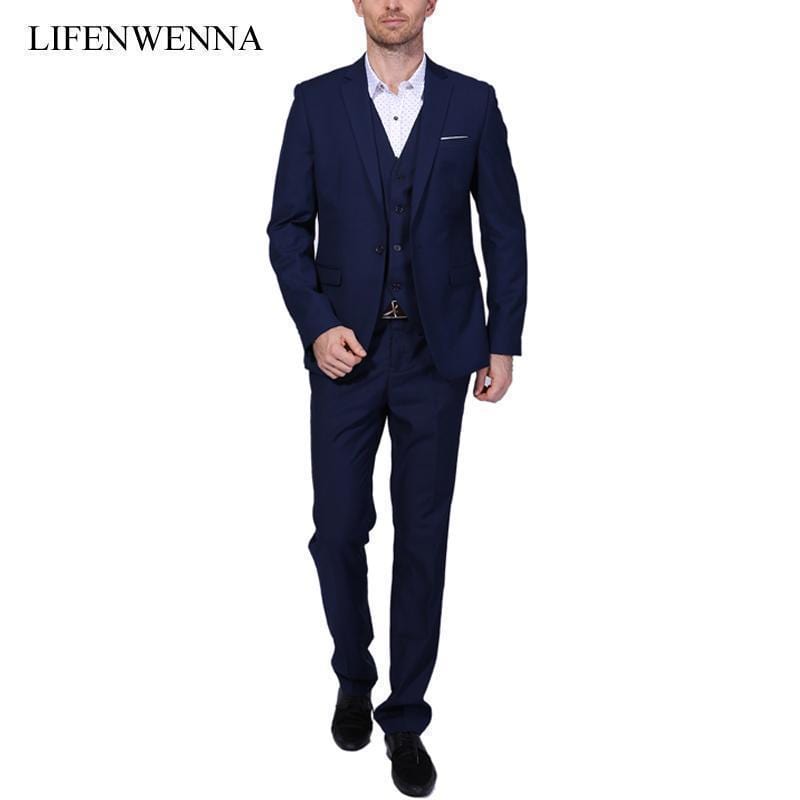 New Men Suit One-Buckle Formal Jacket / Dress Suit Set For Men AExp