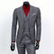 New Men Suit One-Buckle Formal Jacket / Dress Suit Set For Men-Dark gray-S-JadeMoghul Inc.