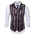 New Men Suit Vest - Smart Casual Suits Waistcoat-red wine-XL-JadeMoghul Inc.