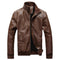 New Men's Slim Fashion Leather Jacket-brown-M-JadeMoghul Inc.