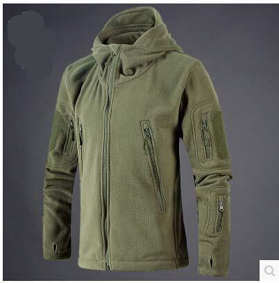 New Military Tactical Outdoor Soft Shell Fleece Jacket Men Army Polartec Sportswear Thermal Hunt Hiking Sport Hoodie Jackets-Green-S-JadeMoghul Inc.
