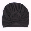 New Mommy And Me Cotton Blend Handmade Hat Women Caps Baby Girls Turban Hats Twist Knot Headwear Hair Accessories AExp