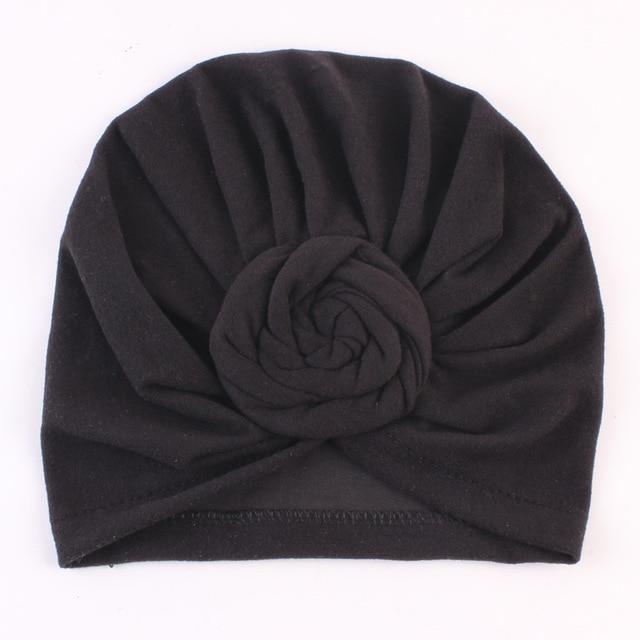 New Mommy And Me Cotton Blend Handmade Hat Women Caps Baby Girls Turban Hats Twist Knot Headwear Hair Accessories AExp