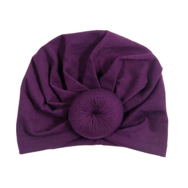 New Mommy And Me Cotton Blend Handmade Hat Women Caps Baby Girls Turban Hats Twist Knot Headwear Hair Accessories AExp