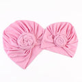 New Mommy And Me Cotton Blend Handmade Hat Women Caps Baby Girls Turban Hats Twist Knot Headwear Hair Accessories AExp