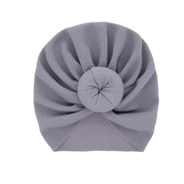 New Mommy And Me Cotton Blend Handmade Hat Women Caps Baby Girls Turban Hats Twist Knot Headwear Hair Accessories AExp