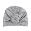 New Mommy And Me Cotton Blend Handmade Hat Women Caps Baby Girls Turban Hats Twist Knot Headwear Hair Accessories AExp