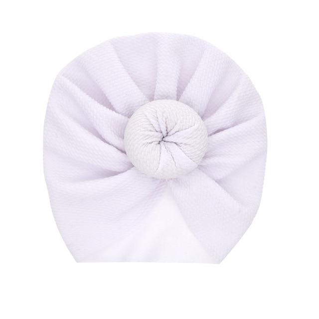 New Mommy And Me Cotton Blend Handmade Hat Women Caps Baby Girls Turban Hats Twist Knot Headwear Hair Accessories AExp