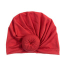 New Mommy And Me Cotton Blend Handmade Hat Women Caps Baby Girls Turban Hats Twist Knot Headwear Hair Accessories AExp