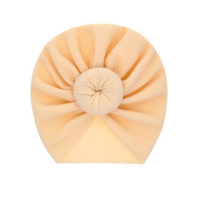 New Mommy And Me Cotton Blend Handmade Hat Women Caps Baby Girls Turban Hats Twist Knot Headwear Hair Accessories AExp
