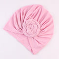 New Mommy And Me Cotton Blend Handmade Hat Women Caps Baby Girls Turban Hats Twist Knot Headwear Hair Accessories AExp