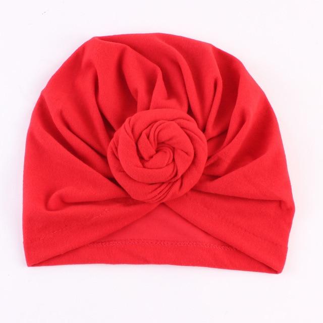 New Mommy And Me Cotton Blend Handmade Hat Women Caps Baby Girls Turban Hats Twist Knot Headwear Hair Accessories AExp