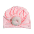New Mommy And Me Cotton Blend Handmade Hat Women Caps Baby Girls Turban Hats Twist Knot Headwear Hair Accessories AExp