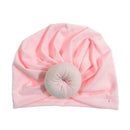 New Mommy And Me Cotton Blend Handmade Hat Women Caps Baby Girls Turban Hats Twist Knot Headwear Hair Accessories AExp