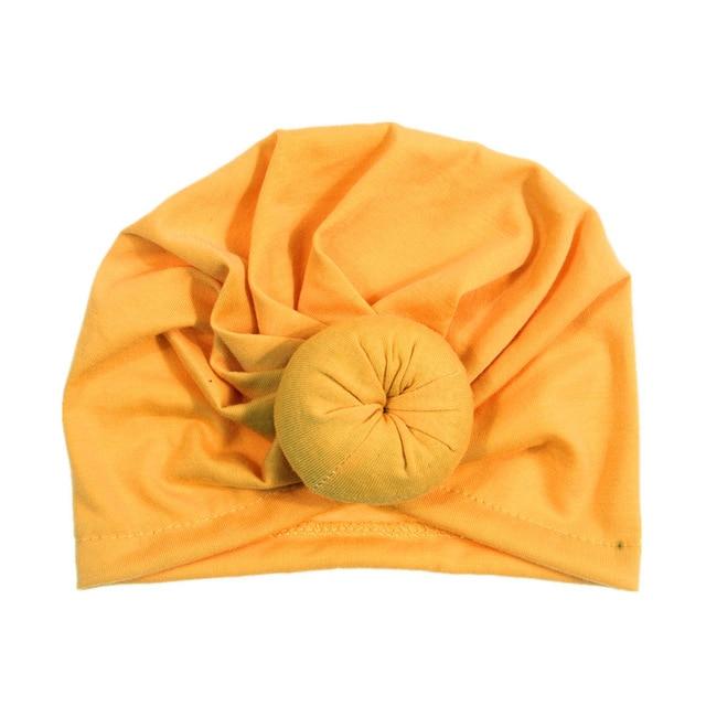 New Mommy And Me Cotton Blend Handmade Hat Women Caps Baby Girls Turban Hats Twist Knot Headwear Hair Accessories AExp