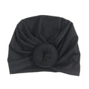 New Mommy And Me Cotton Blend Handmade Hat Women Caps Baby Girls Turban Hats Twist Knot Headwear Hair Accessories AExp