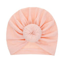 New Mommy And Me Cotton Blend Handmade Hat Women Caps Baby Girls Turban Hats Twist Knot Headwear Hair Accessories AExp