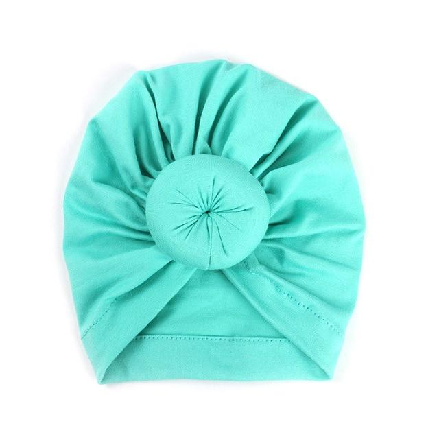 New Mommy And Me Cotton Blend Handmade Hat Women Caps Baby Girls Turban Hats Twist Knot Headwear Hair Accessories AExp