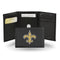 Credit Card Wallet New Orleans Saints Embroidery Trifold