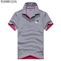 New POLO  Men Polo JUST DO IT 100% Cotton Brand Clothing Male Fashion Casual Polo Shirts Men Stand Collar POLO JadeMoghul Inc. 