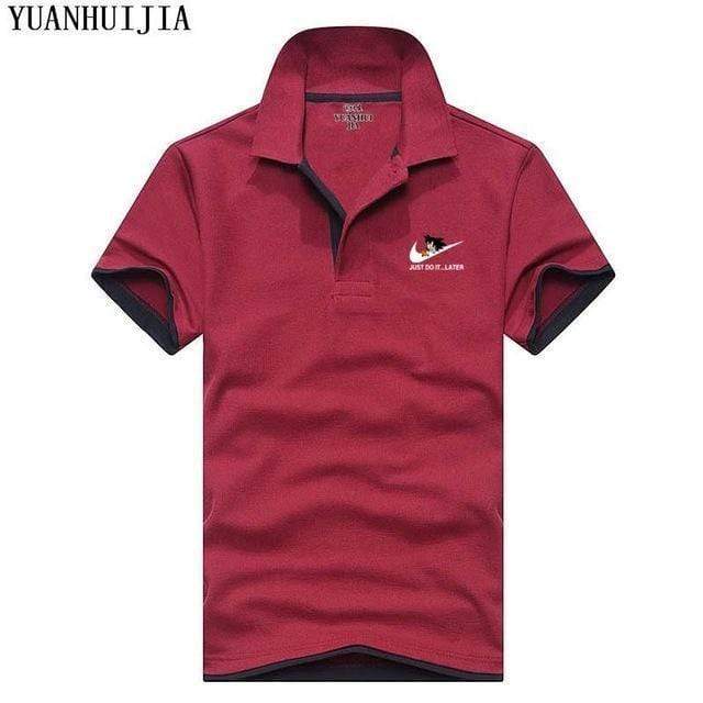 New POLO  Men Polo JUST DO IT 100% Cotton Brand Clothing Male Fashion Casual Polo Shirts Men Stand Collar POLO JadeMoghul Inc. 