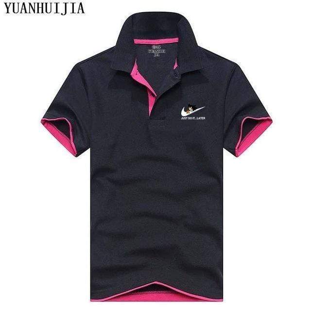 New POLO  Men Polo JUST DO IT 100% Cotton Brand Clothing Male Fashion Casual Polo Shirts Men Stand Collar POLO JadeMoghul Inc. 