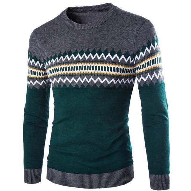 New Round Neck Men Pullover /  Slim Fit Knitted Sweater AExp
