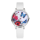 New Silver Butterfly Women Watch - Rose Gold Popular Wristwatch