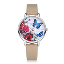 New Silver Butterfly Women Watch - Rose Gold Popular Wristwatch