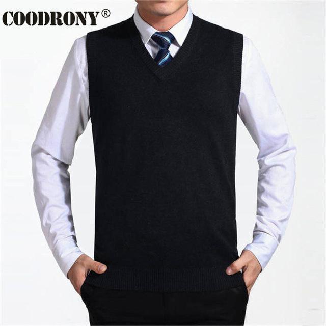 New Solid Color Cashmere Vest For Men-Black-S-JadeMoghul Inc.