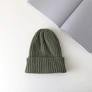New Solid Wool Beanie Knitted Warm Soft Trendy Winter Hats Simple Korean Style Women Wool Casual Caps Elegant All-match Beanie AExp