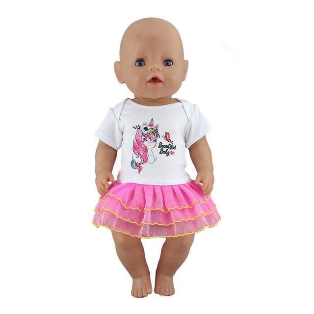 New Sport Dress Doll Clothes Fit 17 inch 43cm Doll Clothes Born Babies Doll Clothes For Baby Birthday Festival Gift JadeMoghul Inc. 