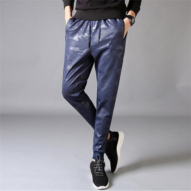 New Sportswear Suit - Men Sweatshirt Tracksuit Active Outwear (2PC Jacket & Pants)-K-214 blue-M-JadeMoghul Inc.