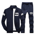 New Sportswear Suit - Men Sweatshirt Tracksuit Active Outwear (2PC Jacket & Pants)-TZ-201 blue-S-JadeMoghul Inc.