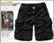 New Style Multi-Pocket Camouflage Mens Shorts-Black-S-JadeMoghul Inc.