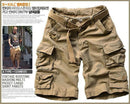 New Style Multi-Pocket Camouflage Mens Shorts-Khaki-S-JadeMoghul Inc.