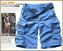 New Style Multi-Pocket Camouflage Mens Shorts-Sky Blue-S-JadeMoghul Inc.