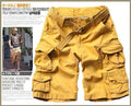 New Style Multi-Pocket Camouflage Mens Shorts-Yellow-S-JadeMoghul Inc.