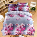 New Style White Red Flower 3D Bedding Set of Duvet Cover Bed Sheet Pillowcase Bed Clothes Comforters Cover Queen No Quilt-AS 11-Queen-JadeMoghul Inc.