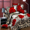 New Style White Red Flower 3D Bedding Set of Duvet Cover Bed Sheet Pillowcase Bed Clothes Comforters Cover Queen No Quilt-AS 13-Queen-JadeMoghul Inc.