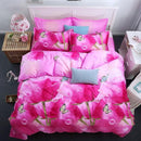 New Style White Red Flower 3D Bedding Set of Duvet Cover Bed Sheet Pillowcase Bed Clothes Comforters Cover Queen No Quilt-AS 21-Queen-JadeMoghul Inc.