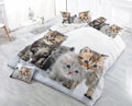 New Style White Red Flower 3D Bedding Set of Duvet Cover Bed Sheet Pillowcase Bed Clothes Comforters Cover Queen No Quilt-AS-Queen-JadeMoghul Inc.